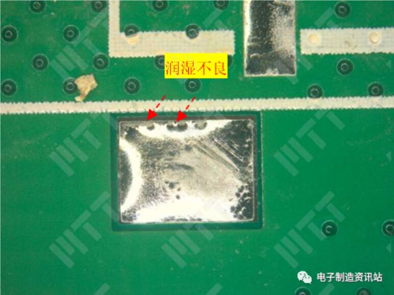 同批次PCB光板浸錫試驗后光學(xué)檢查照片