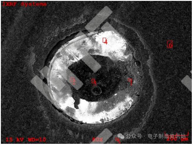 NG1（coating工序后）失效位置孔環(huán)表面SEM圖片